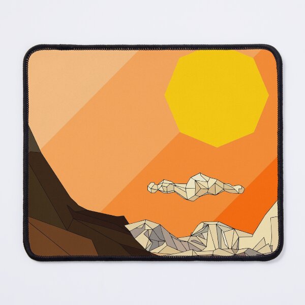 Item preview, Sunset mountainscape retro designed and sold by angelisart.