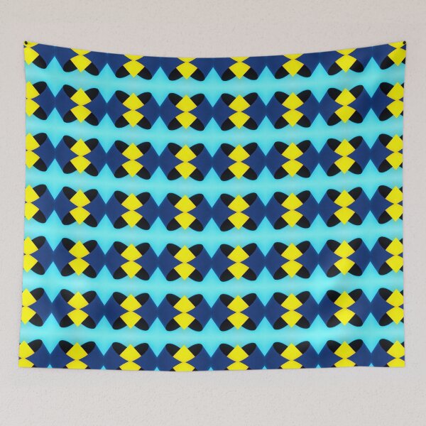 Item preview, Abstract shapes with blue and yellow designed and sold by JohnyDas.