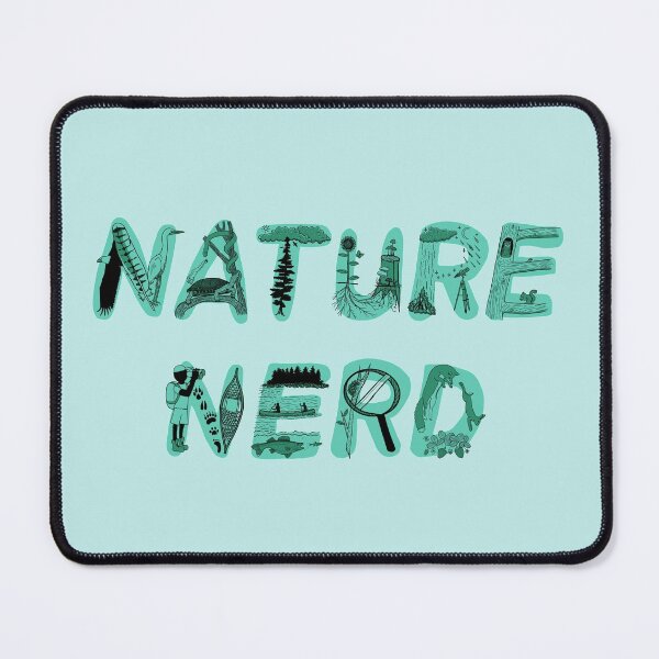 Item preview, Nature Nerd - Turquoise & Misty Teal designed and sold by EcoElsa.