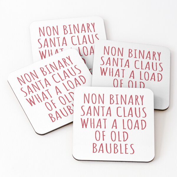 Item preview, Funny Non Binary Santa Claus designed and sold by CoolYule.