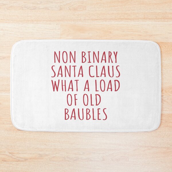 Item preview, Funny Non Binary Santa Claus designed and sold by CoolYule.