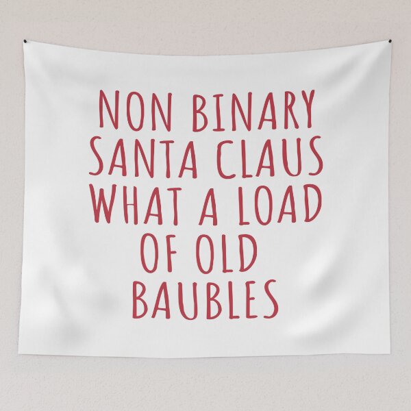 Item preview, Funny Non Binary Santa Claus designed and sold by CoolYule.