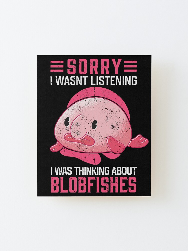 Blob Fish Mounted Print for Sale by SillyFun