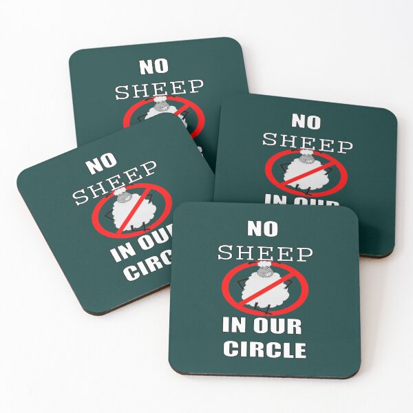 Item preview, NO SHEEP IN OUR CIRCLE designed and sold by hop2swing.
