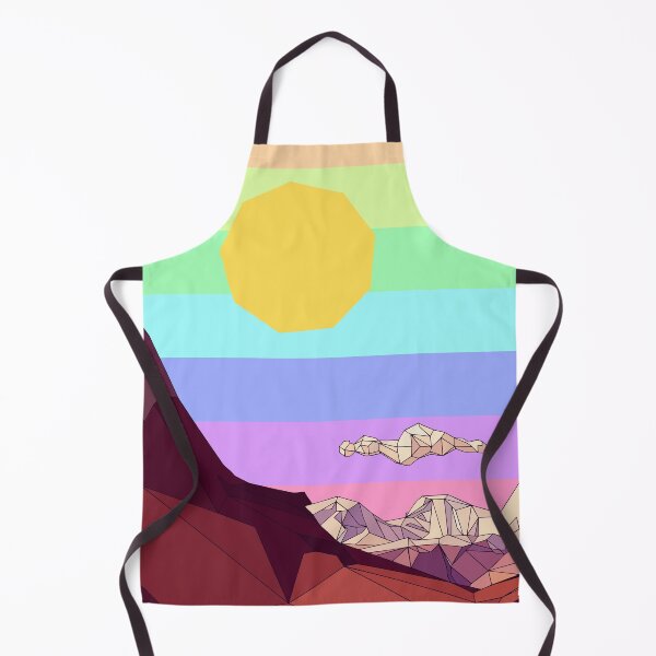 Item preview, Rainbow colored retro mountainscape. designed and sold by angelisart.