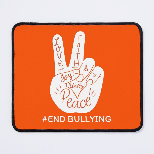 Item preview, We Wear Orange for Unity Day Anti Bullying Peace Sign Language designed and sold by Tatus Brinal.