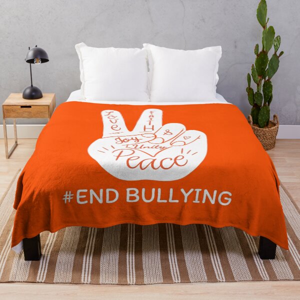 Item preview, We Wear Orange for Unity Day Anti Bullying Peace Sign Language designed and sold by Tatus Brinal.