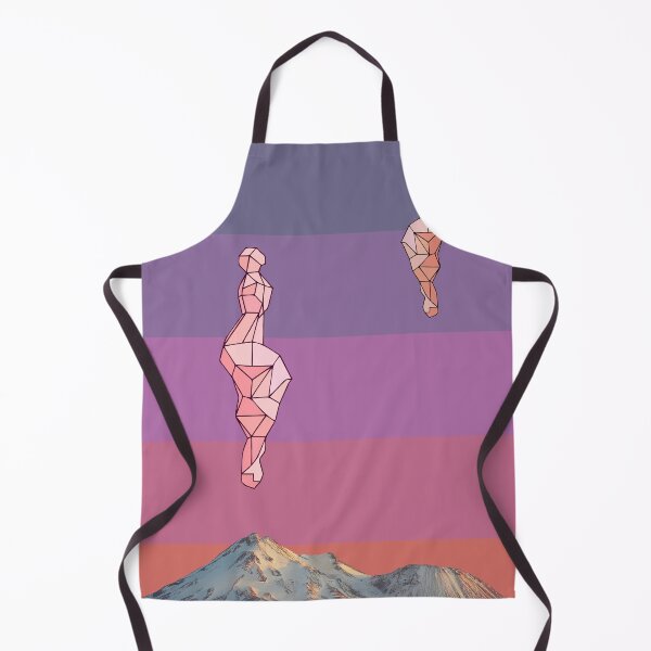 Item preview, Mount Shasta Rainbow colored retro mountainscape. designed and sold by angelisart.