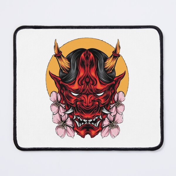 Item preview, Oni - devil face mask designed and sold by ArtSellerWorker.