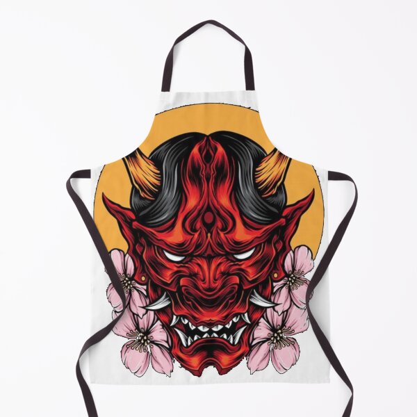 Item preview, Oni - devil face mask designed and sold by ArtSellerWorker.