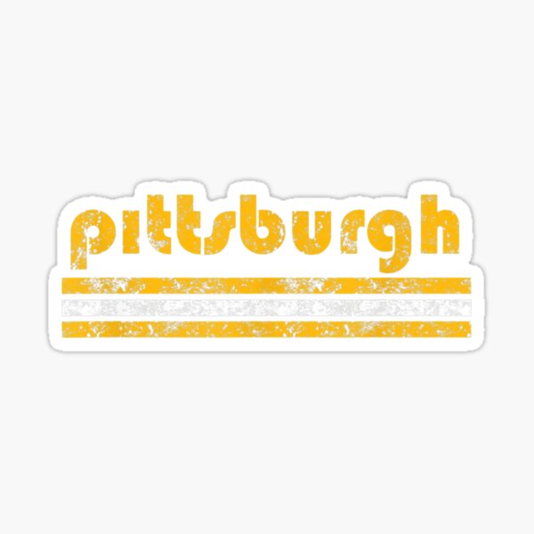 : Pittsburgh Pennsylvania Three Stripe Vintage Weathered