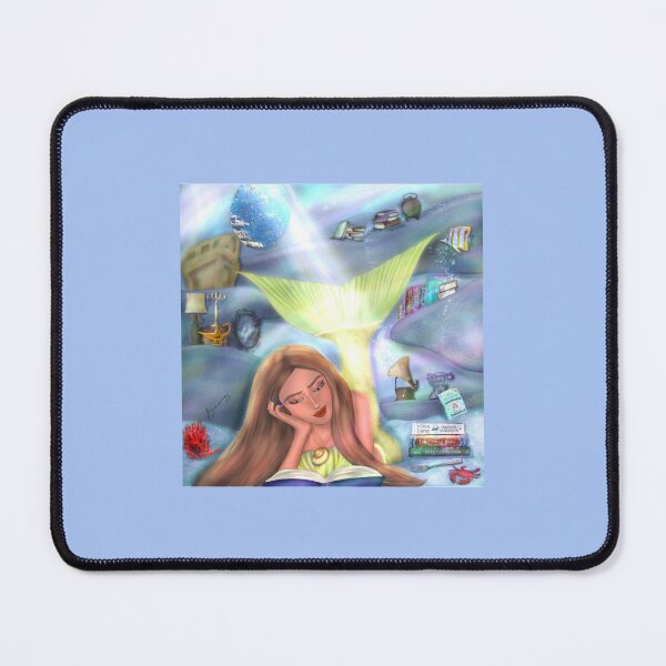 Item preview, Mermaid reading designed and sold by BlackWhiteBouje.