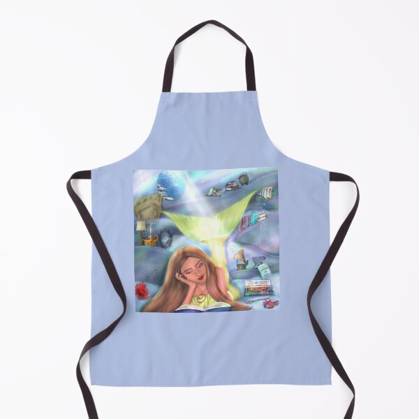 Item preview, Mermaid reading designed and sold by BlackWhiteBouje.