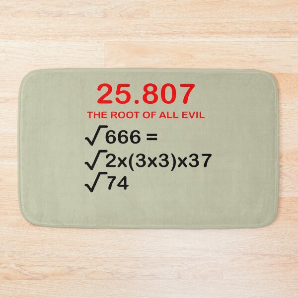 Item preview, The Root Of All Evil Fun Math Nerd Formula designed and sold by taiche.