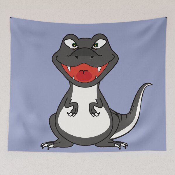Item preview, A little black Trex - Yellowbox ink painting designed and sold by twyellowbox.