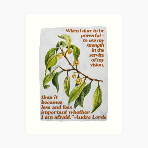 Item preview, When I dare to be powerful - Audre Lorde designed and sold by fabfeminist.