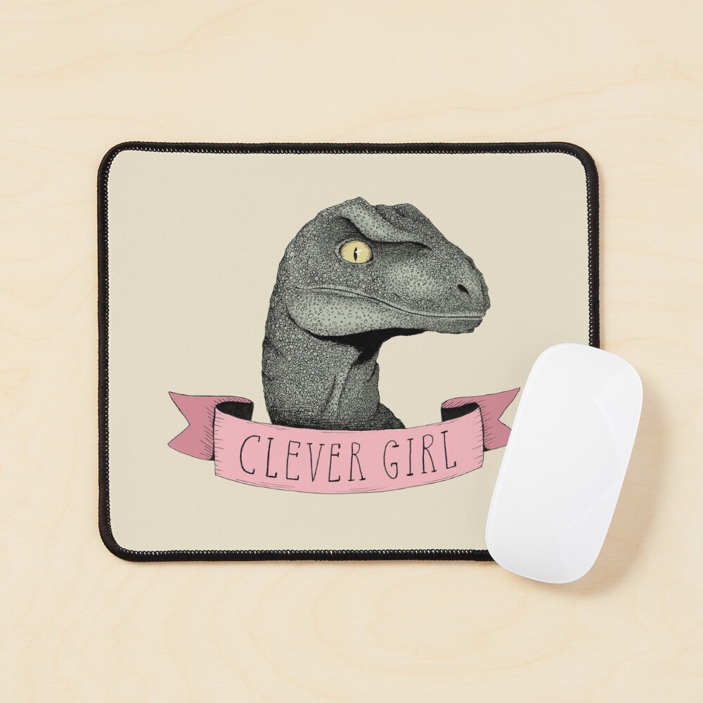Clever Girl raptor dinosaur Mouse Pad