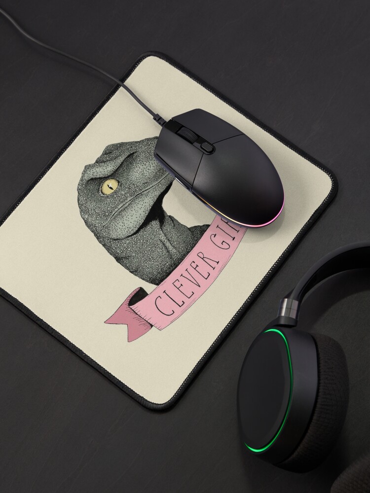 Alternate view of Clever Girl raptor dinosaur Mouse Pad