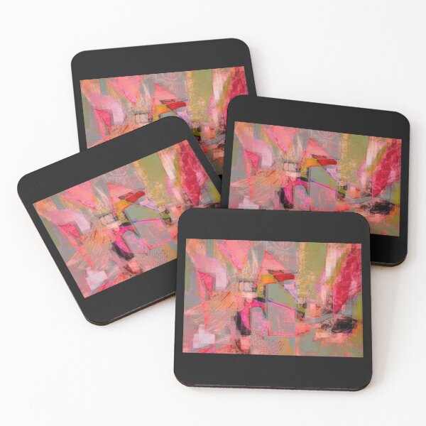 Item preview,  shades in pastel reds. collage by c.a.2021 designed and sold by smiley100.