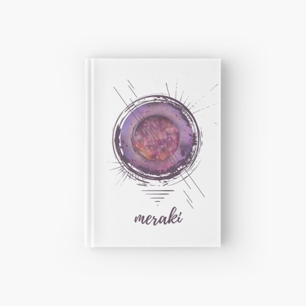 Meraki - Live with Passion - Acrylic Painting & Digital Art Design Hardcover Journal
