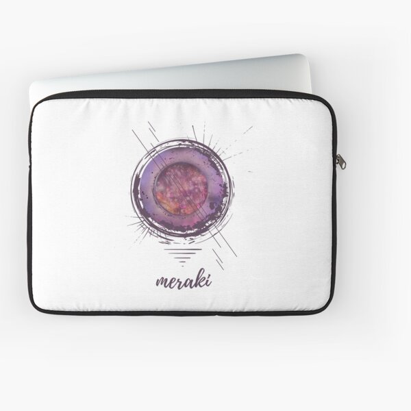 Meraki - Live with Passion - Acrylic Painting & Digital Art Design Laptop Sleeve