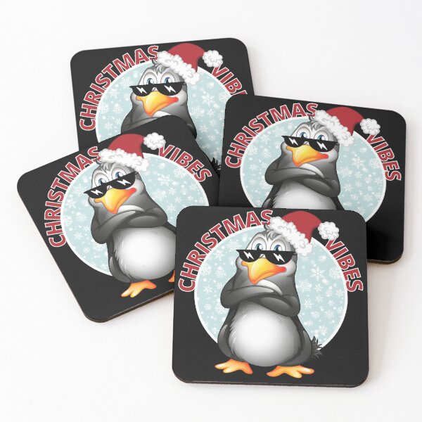 Item preview, Christmas Vibes Cool Penguin Greetings  designed and sold by Designs By YL.