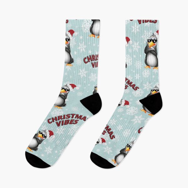 Item preview, Christmas Vibes Cool Penguin Greetings  designed and sold by Designs By YL.