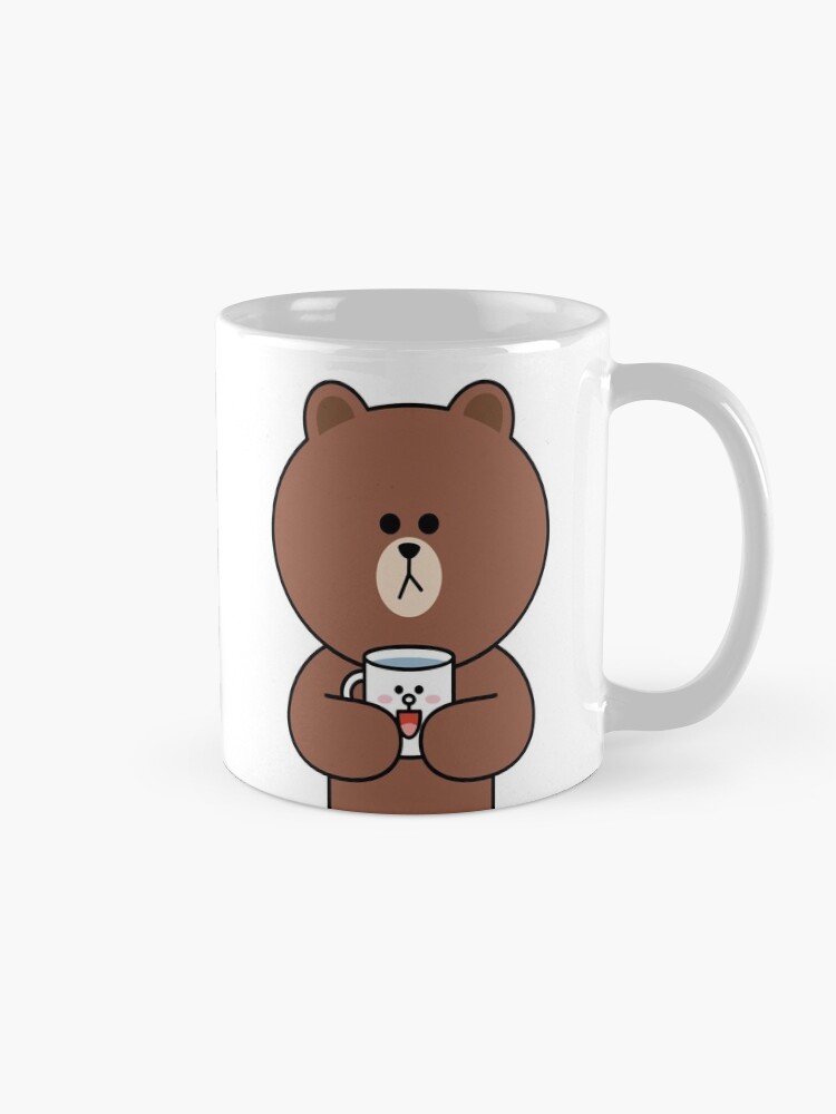 Alternate view of Cute brown bear and Cony Mug