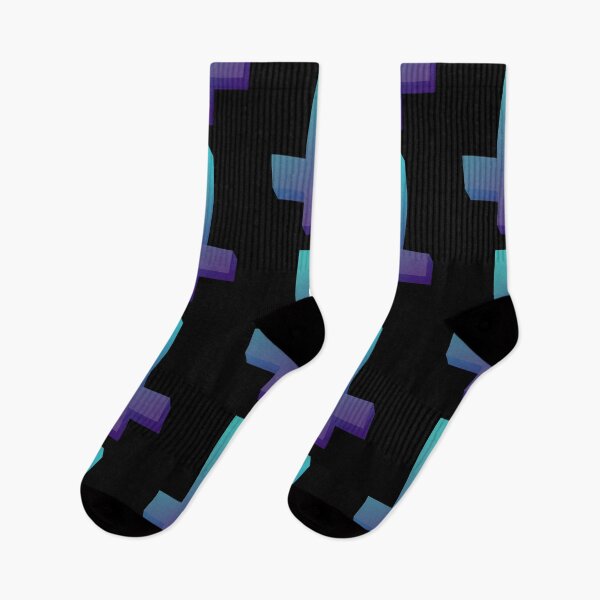 Item preview, Colorful Inverted Cross Pastel Goth Upside Down Cross Aqua Purple designed and sold by AlasAHintStudio.