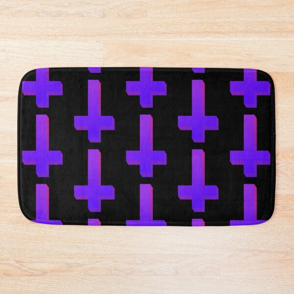 Item preview, Colorful Inverted Cross Pastel Goth Upside Down Cross Pink Purple designed and sold by AlasAHintStudio.