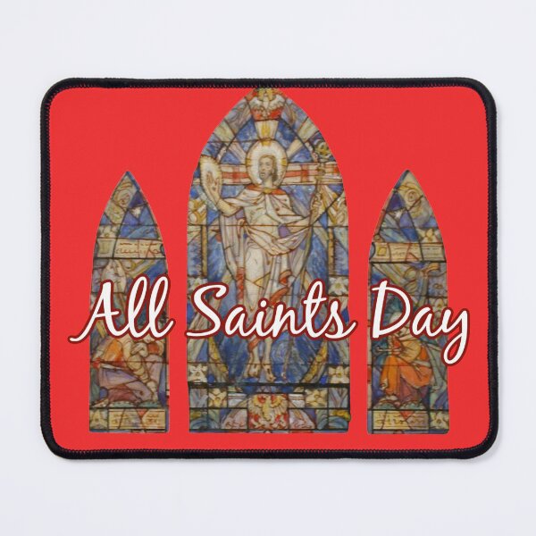 Item preview, All Saints Day (with stained glass of the Resurrection) designed and sold by hardscuffle.