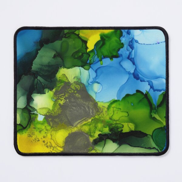 Item preview, Abstract in Green, Blue and Yellow - One designed and sold by LymphomaLass.