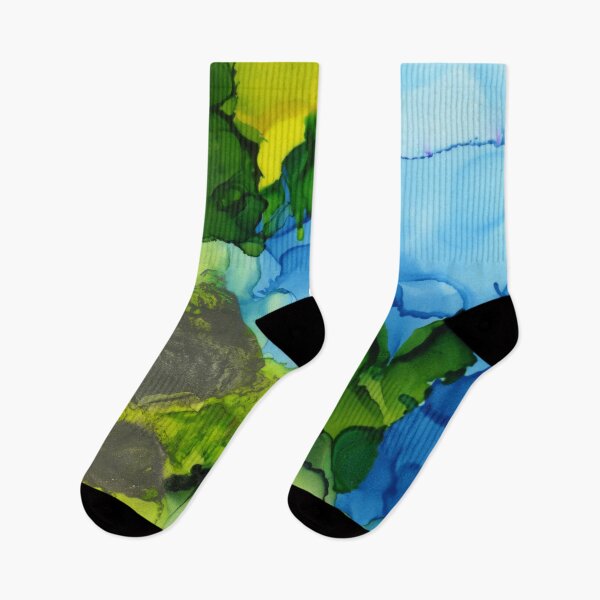 Item preview, Abstract in Green, Blue and Yellow - One designed and sold by LymphomaLass.