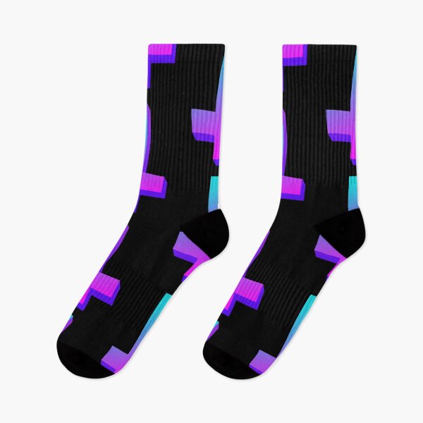 Item preview, Colorful Inverted Cross Pastel Goth Upside Down Cross Gradient Aqua Pink Purple designed and sold by AlasAHintStudio.
