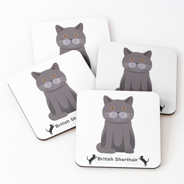 Item preview, British Shorthair Cat Breed - Cartoon Art Style designed and sold by EdKid.