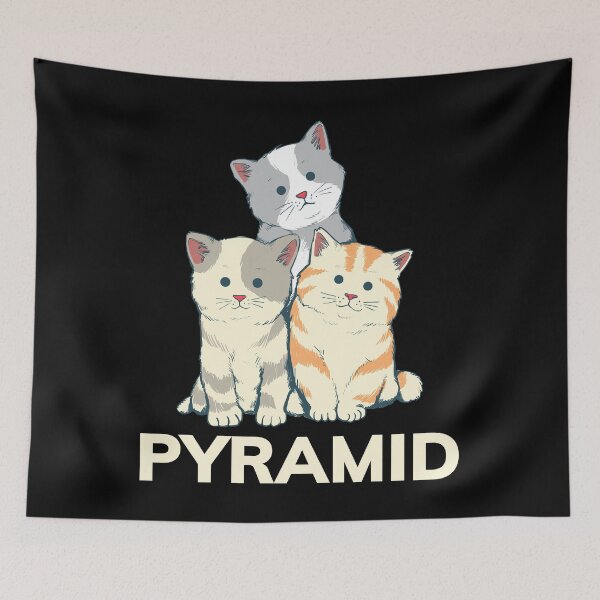 Item preview, Cat Pyramid designed and sold by TRIPPYPRINTS.