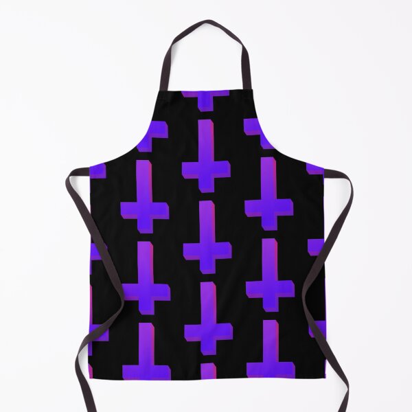 Item preview, Colorful Inverted Cross Pastel Goth Upside Down Cross Pink Purple designed and sold by AlasAHintStudio.