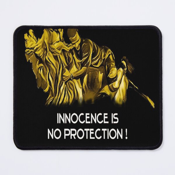 Item preview, Innocence is no protection! designed and sold by LeelaWorks.org.
