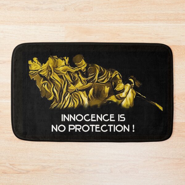 Item preview, Innocence is no protection! designed and sold by LeelaWorks.org.