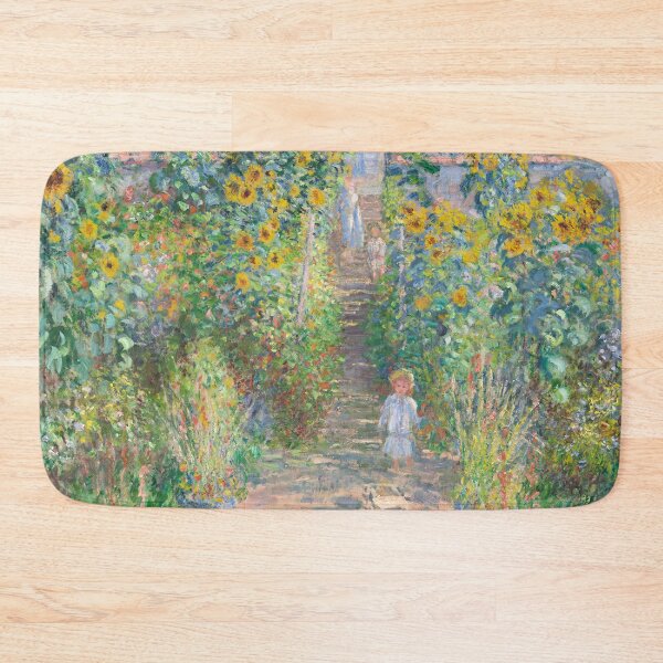 Item preview, Impressionist Painting The Artist's Garden at Vétheuil (1881) by Claude Monet designed and sold by Designedbysm.