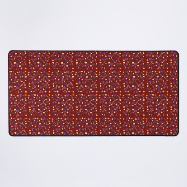 Krampus with Brat Red Desk Mat