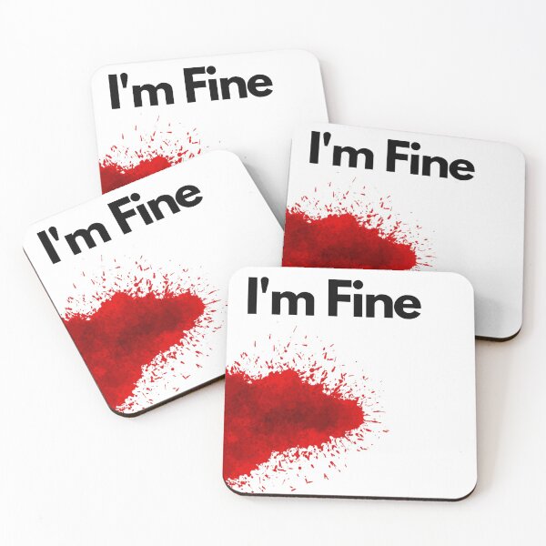 Item preview, I'm Fine Graphic Novelty Sarcastic Movie Halloween Humor Zombie Funny designed and sold by Nedskr.