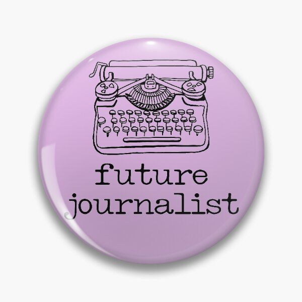 Item preview, There's a writer in the family: Future Journalist + typewriter (black text) designed and sold by Ofeefee.