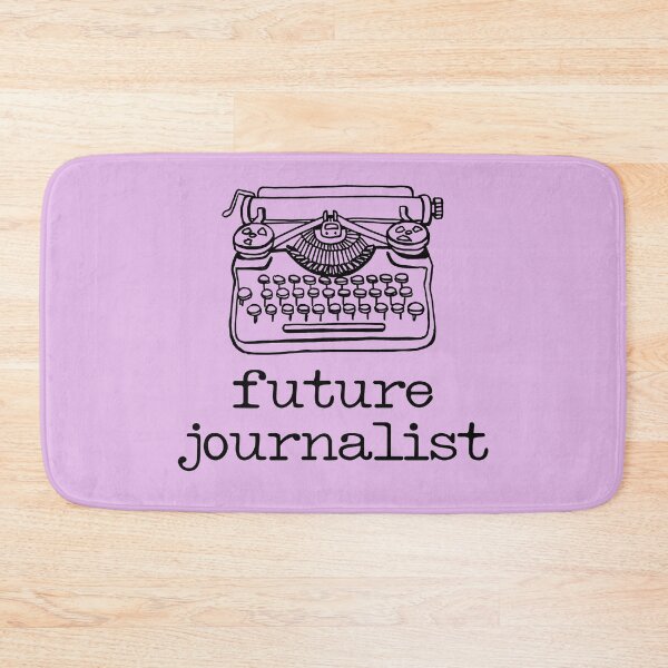 Item preview, There's a writer in the family: Future Journalist + typewriter (black text) designed and sold by Ofeefee.