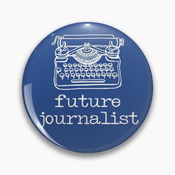 Item preview, There's a writer in the family: Future Journalist + typewriter (white text) designed and sold by Ofeefee.