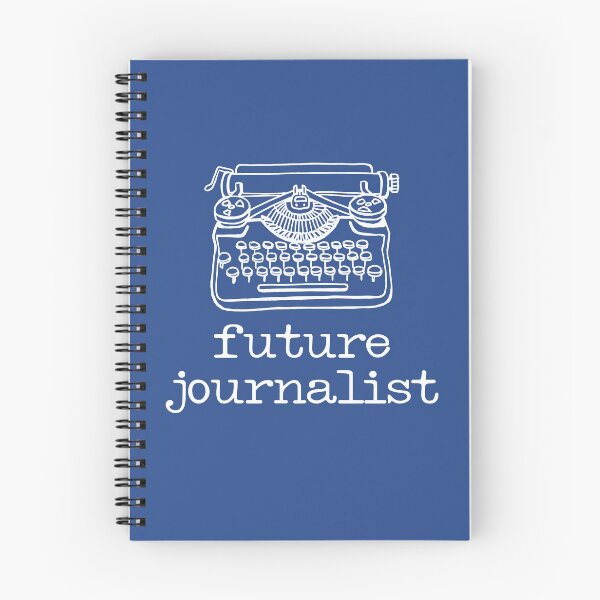 Item preview, There's a writer in the family: Future Journalist + typewriter (white text) designed and sold by Ofeefee.