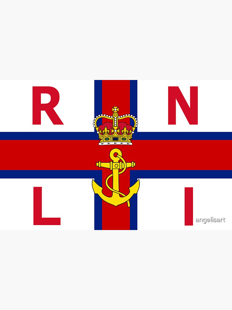 Thumbnail 3 of 3, Sticker, Royal National Lifeboat Institution flag designed and sold by angelisart.