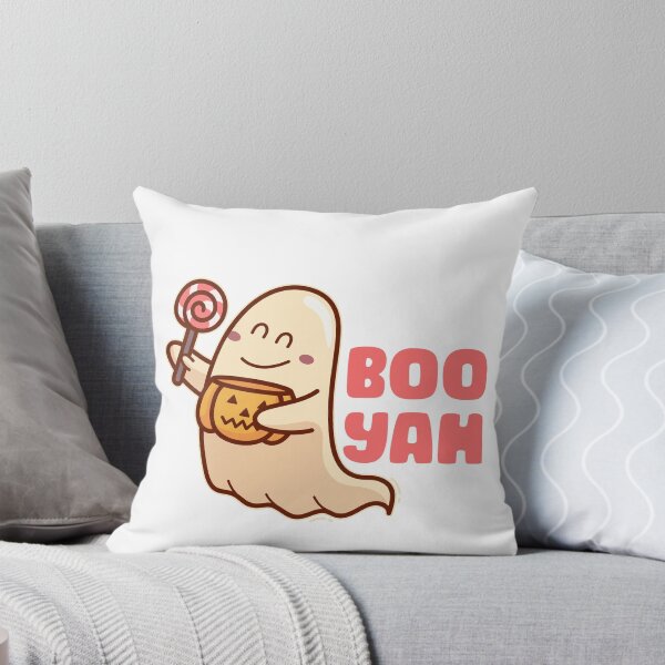 Aperçu de l'œuvre Fantôme mignon trop mignon pour effrayer Happy Halloween créée et vendue par StickerbashCo.
