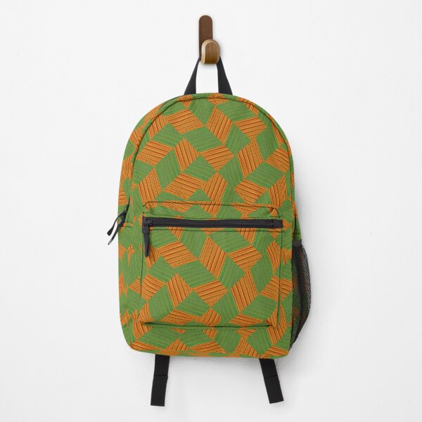 Item preview, Camouflage Emerald Green Orange Zig Zag Design designed and sold by Allison King.
