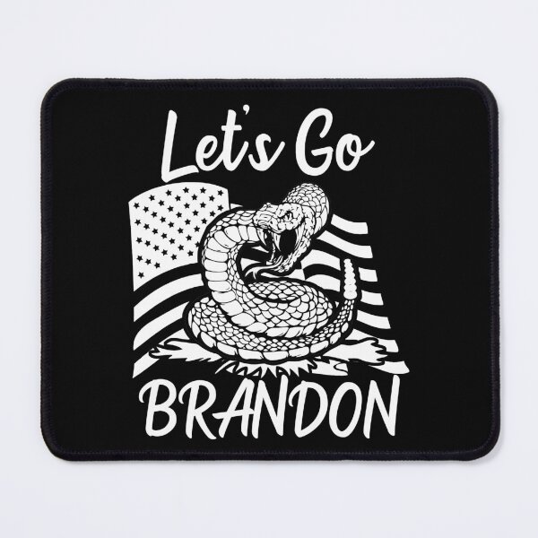 Item preview, Let's Go Brandon US Flag and Rattlesnake Funny Chant designed and sold by CharJens.